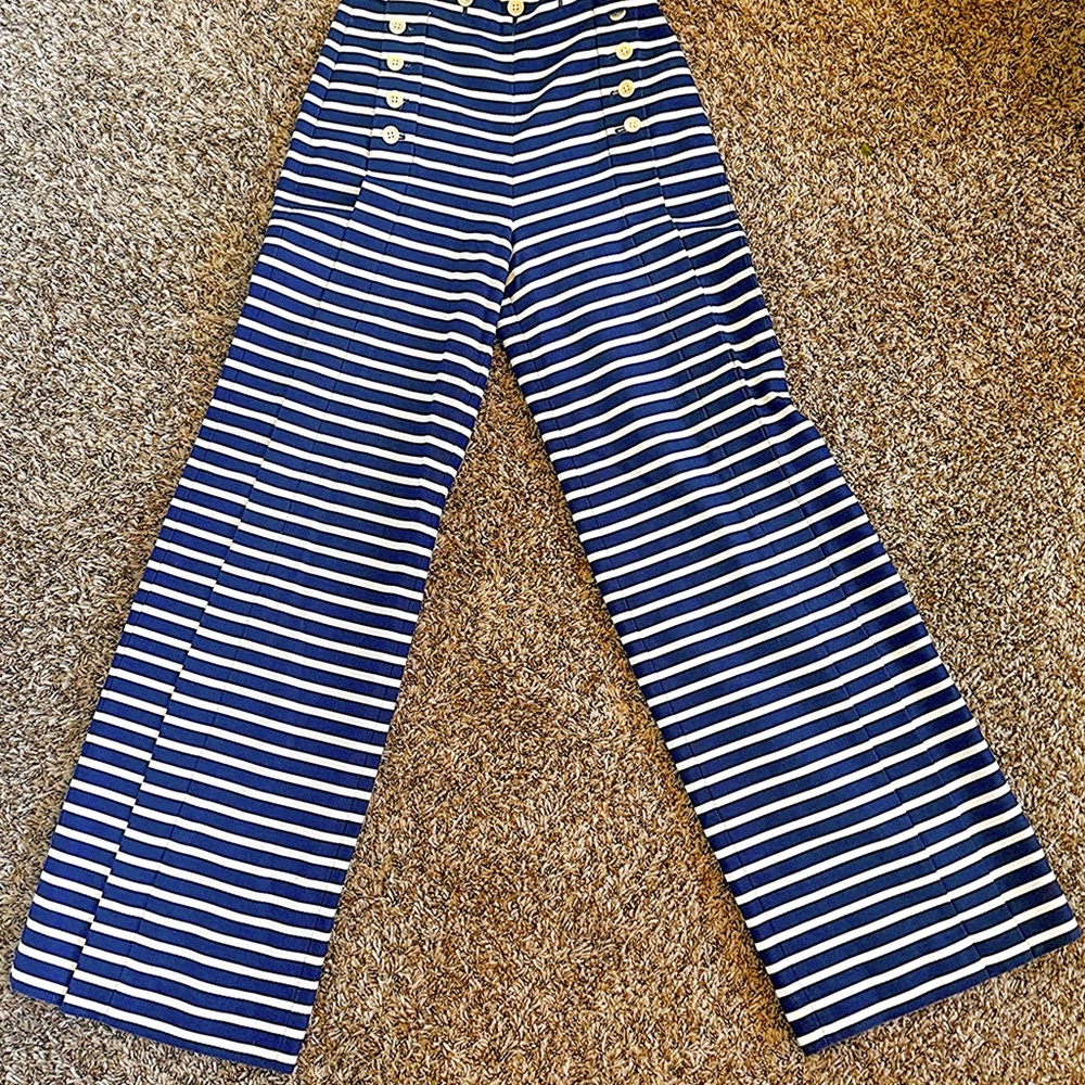 J-Crew Wide Legs Sailor Pants Size 0-2 - Picture 3 of 6